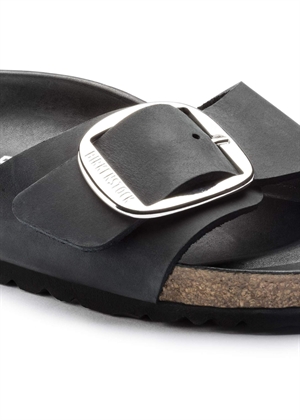 Madrid Big Buckle LEOI sandal Black Birkenstock 